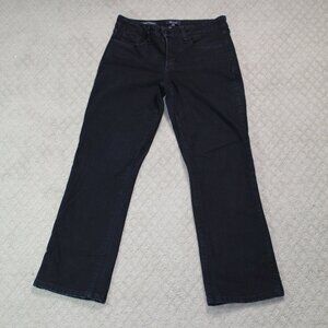 NYDJ Barbara Bootcut Size 4 Short Black Jeans